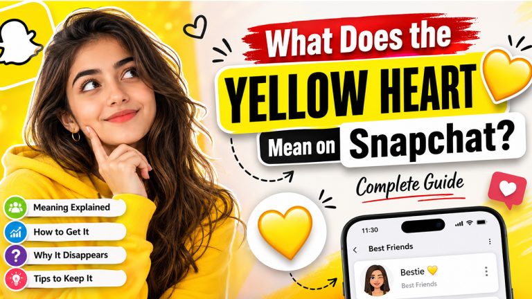 meaning of yellow heart in snapchat