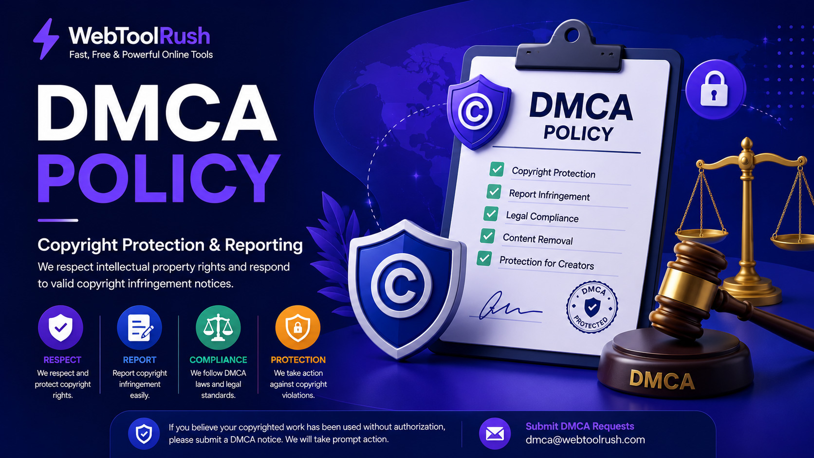DMCA Policy WebToolRush